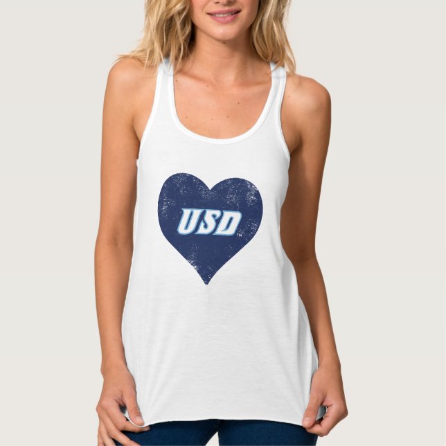 USD Vintage Heart Tank Top (Front)