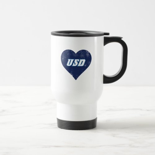 USD Vintage Heart Travel Mug