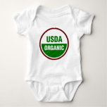 Usda Organic Certificate Baby Bodysuit at Zazzle