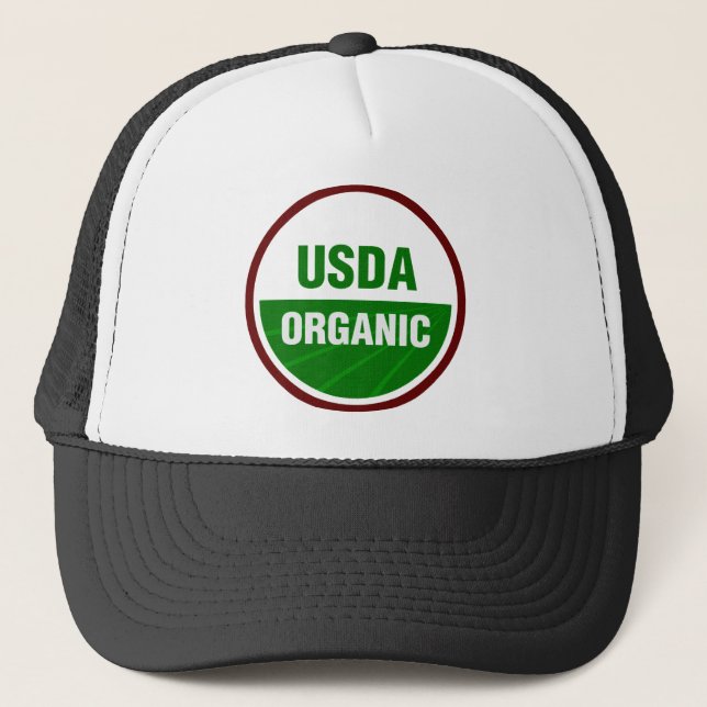 USDA Organic certificate Trucker Hat (Front)