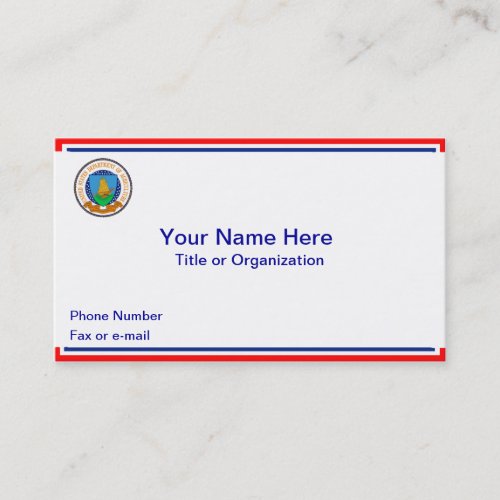USDA Patriotic Business Card