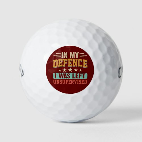 Use a descriptive title that explains your work in golf balls