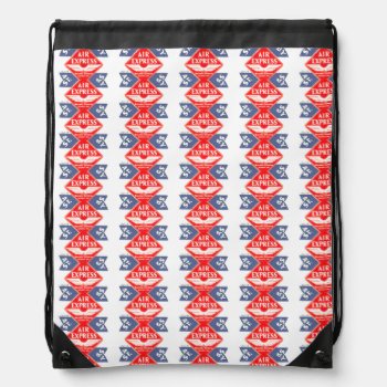 Use Air Express By Railway Express Agency Drawstring Bag by stanrail at Zazzle