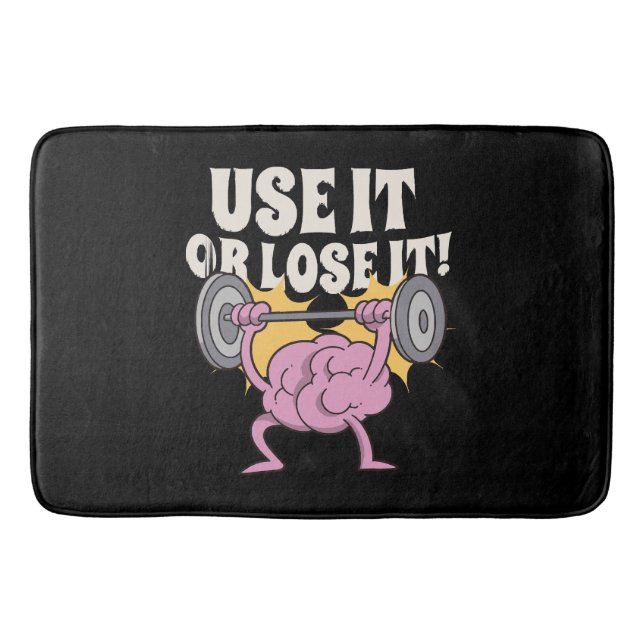 Use and train your brain bath mat (Front)