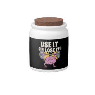 Use and train your brain candy jar