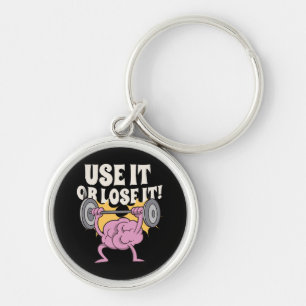Use and train your brain keychain
