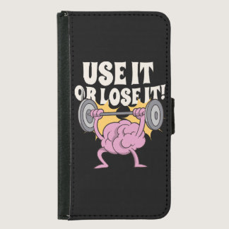 Use and train your brain samsung galaxy s5 wallet case