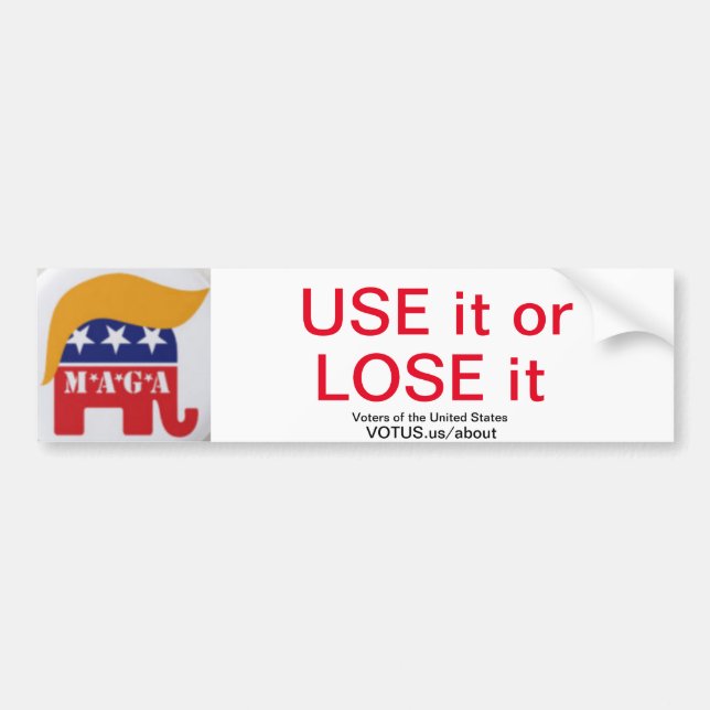 Use Bumper Sticker (Front)
