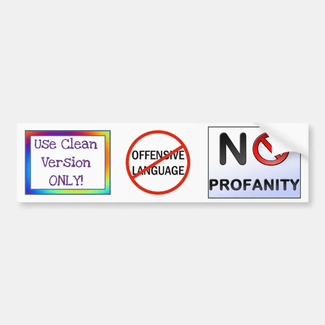 Use Clean Version Only - on the School Bus Bumper Sticker | Zazzle