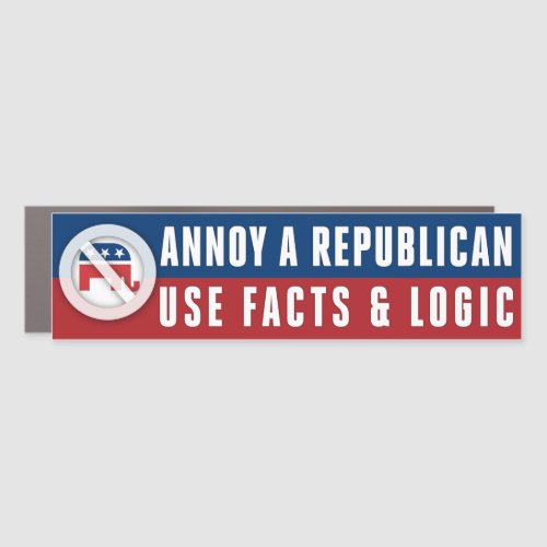Use Facts And Logic Annoy A Republican Bumper Car Magnet