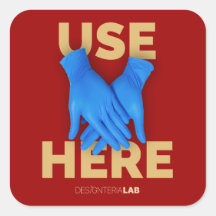 Use Gloves Here (Dark)