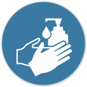 Use Hand Sanitizer Sticker