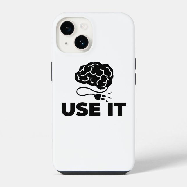 Use It - Brain Design Iphone Case (Back)