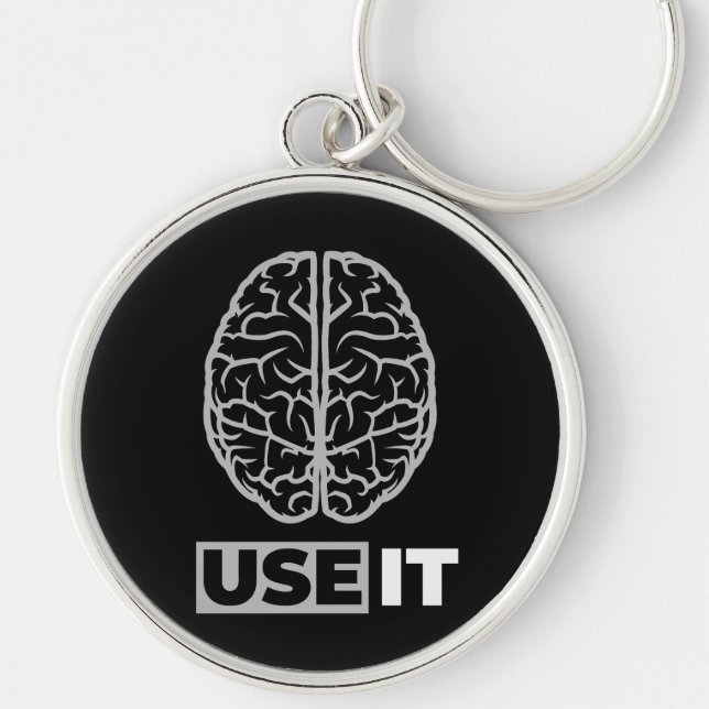 Use It - Brain Design Keychain (Front)