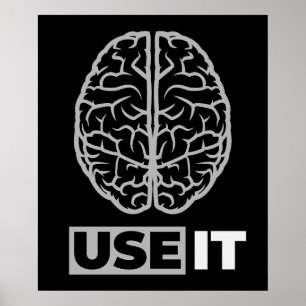 Use It - Brain Design Poster