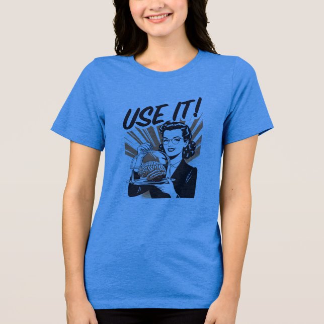 USE IT! Brain T-Shirt – Smart Minimal STEM Shirt – (Front)