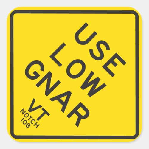 Use Low Gnar Sticker