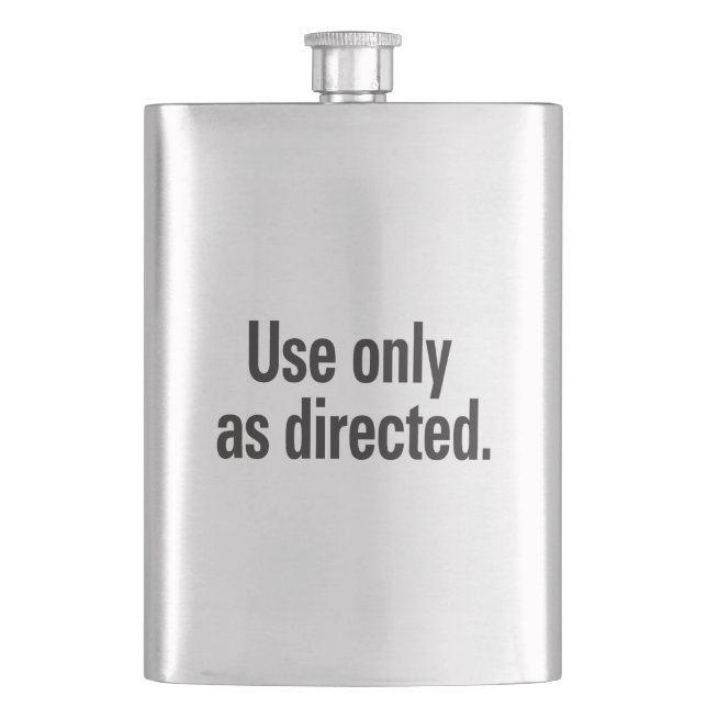 Use only as directed flask (Front)