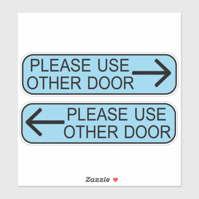 use other door sign sticker (Sheet)