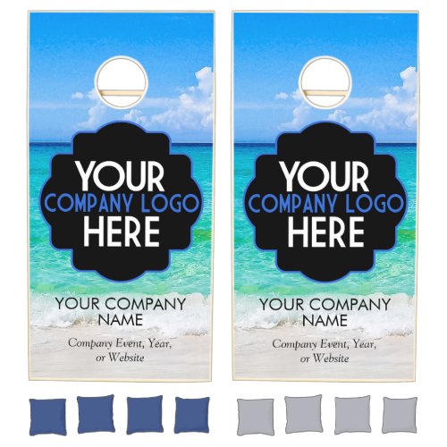 Use Own Business Beach Company Event Party Cornhole Set