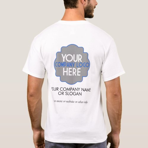 Use Own Business Logo Company Custom T_Shirt
