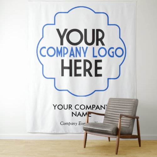 Use Own Business Logo Custom Company Party Event Tapestry