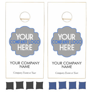 Use Own Company Logo Custom Company Event Party Cornhole Set