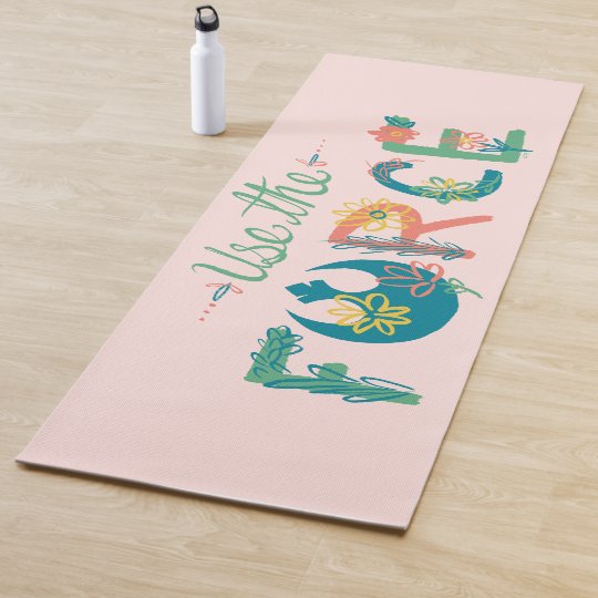 Use the Force Floral Design Yoga Mat