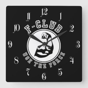 Use the force square wall clock
