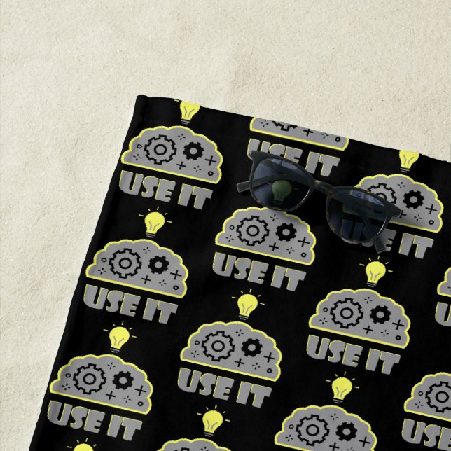 Use your brain beach towel (In Situ)