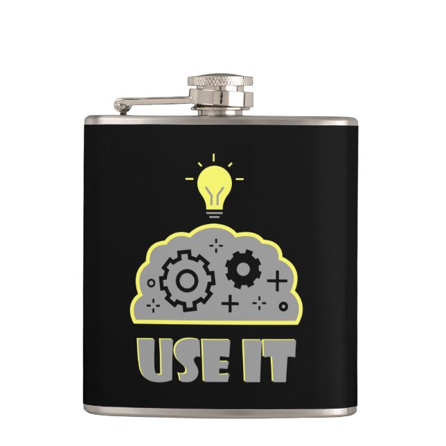 Use your brain flask (Front)