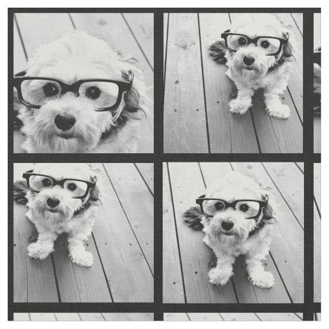 Use Your Favorite 9 photos - Black Fabric (Close Up)