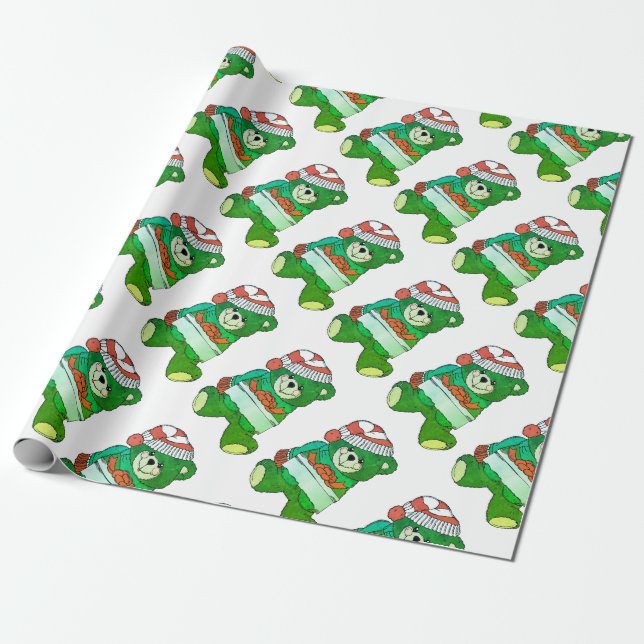 Use Your Image or Logo "Chistmas wrapping paper" Wrapping Paper (Unrolled)