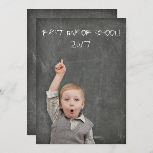 Use Your Own Image First Day of School (Front/Back)
