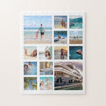 Use Your Own Photographs Photo Collage Jigsaw Puzz Jigsaw Puzzle by PartyHearty at Zazzle