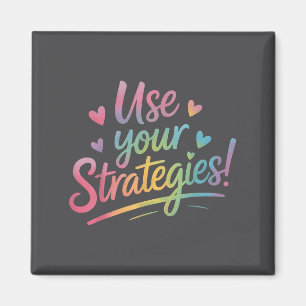 Use Your Strategies Test Day Teacher Student Motiv Magnet