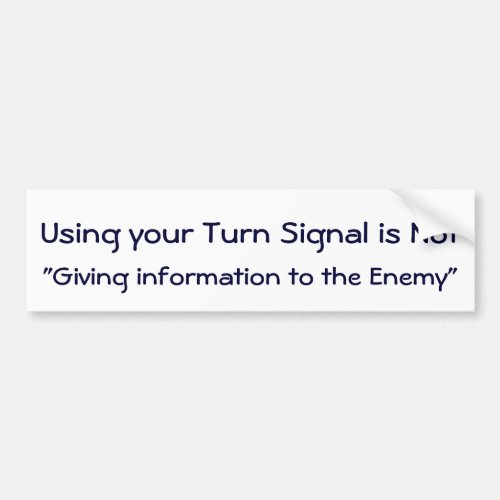 Use Your Turn Signal Sticker