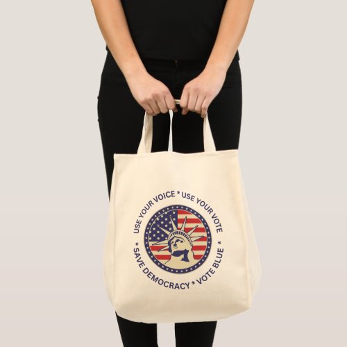 Use Your Vote Liberty Badge Tote Bag