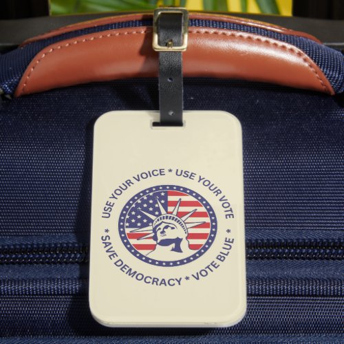 Use Your Vote Patriotic Liberty Badge  Luggage Tag