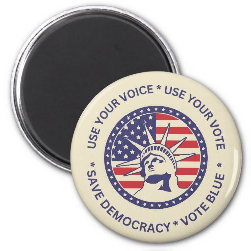 Use Your Vote Patriotic Liberty Badge  Magnet