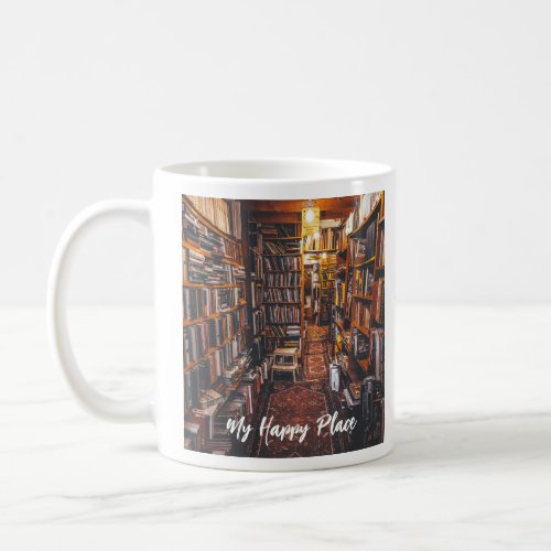 Used Bookstore Photo Happy Place Coffee Mug