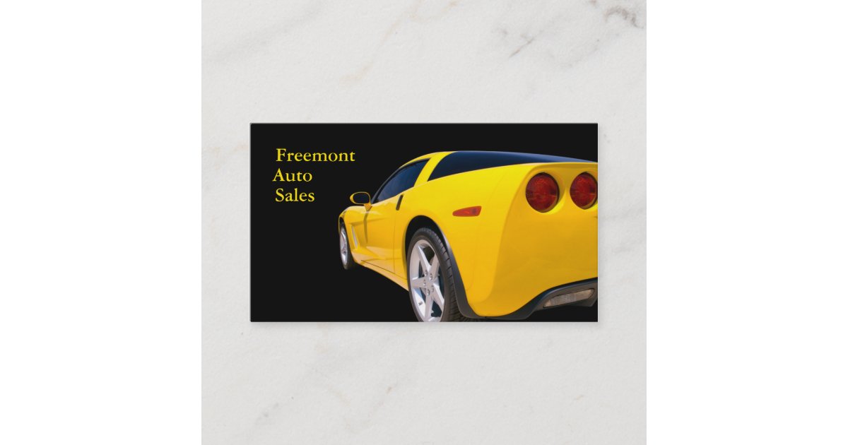 Used Car Dealer Business Card | Zazzle.com