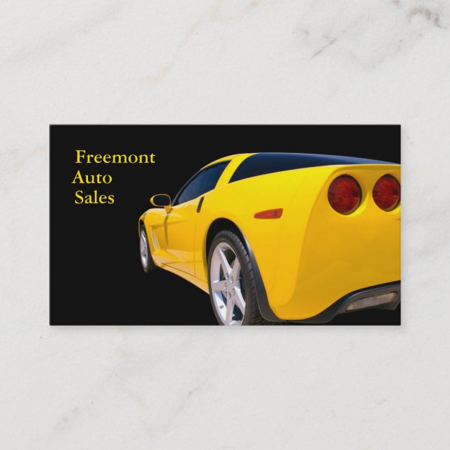 Used Car Dealer Business Card (Front)
