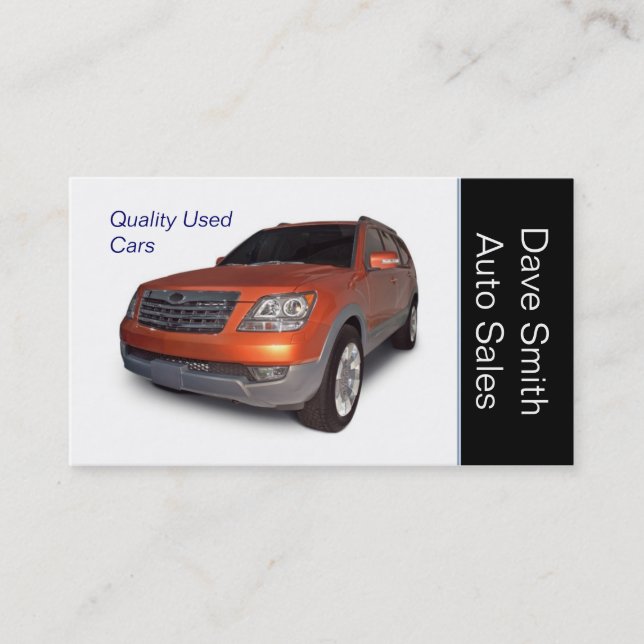Used Car Dealer Business Card (Front)