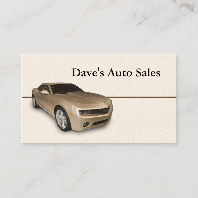 Used Car Dealer Business Card (Front)