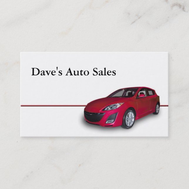 Used Car Dealer Business Card (Front)