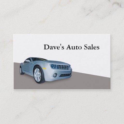 Customizable Used Car Dealer Business Card