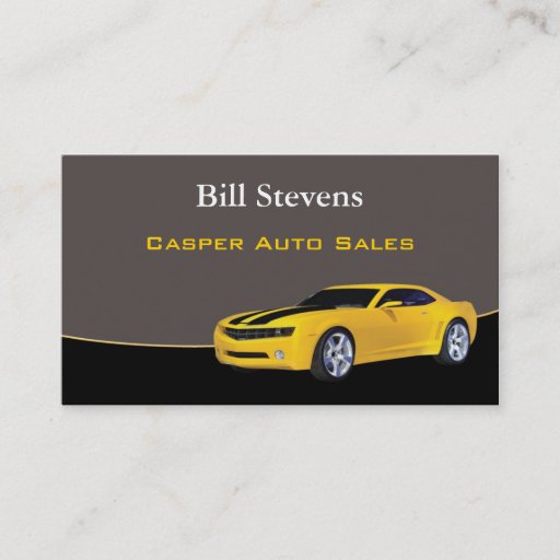 Customizable Used Car Dealer Business Card
