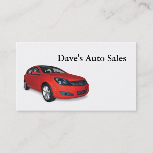 Used Car Dealer Business Card (Front)