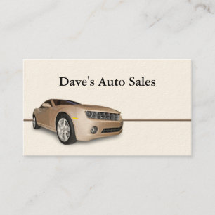 Used Car Dealer Business Card